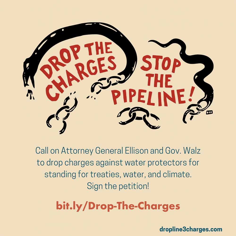 Drop the Line 3 Charges Shareable Graphic